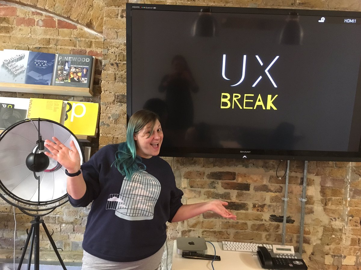 alex_andr_a's tweet photo. Ready to tell us all about Discovery Sessions @ZoeFox at @RadleyYeldar #UXbreak #UX https://t.co/ZfG8ref1uU