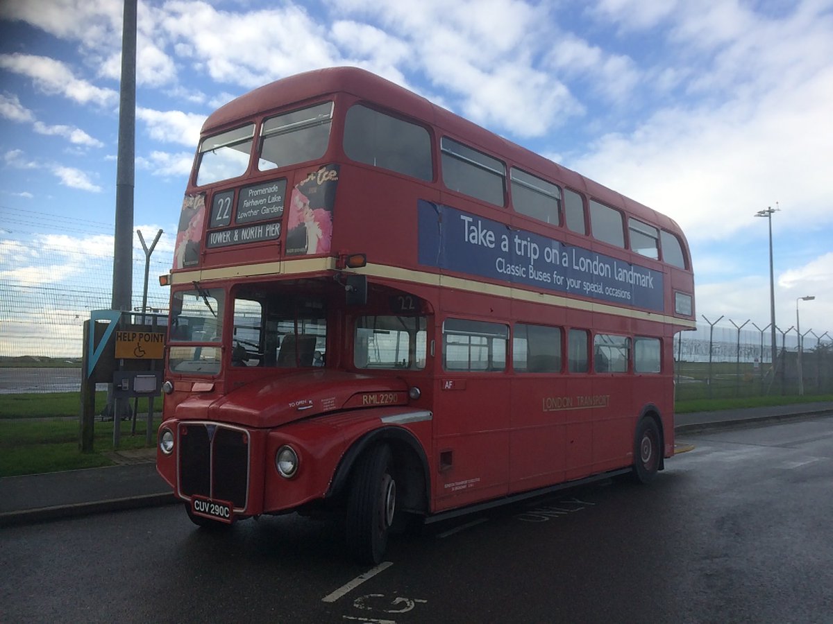 DavidTruro's tweet photo. After 5 years of fun in Cornwall RML2290 at Newquay to meet new owner for trip back to Blackpool. Good luck Ruby returning to where you used to be in service before your long holiday in sunny Cornwall!. Many happy passengers and crews https://t.co/r6G8hN1kQw