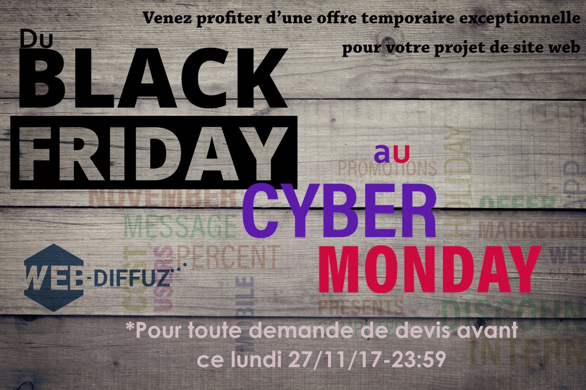 web_diffuz's tweet photo. Saisissez l'occasion, Web-Diffuz est à votre service dans votre projet de création de site web professionnel !
contact@web-diffuz.fr
#balckfriday #cybermonday #Friday #website #web #web_diffuz #webdiffuz
https://t.co/MOmKuzzhlw https://t.co/LQEDyMckgF