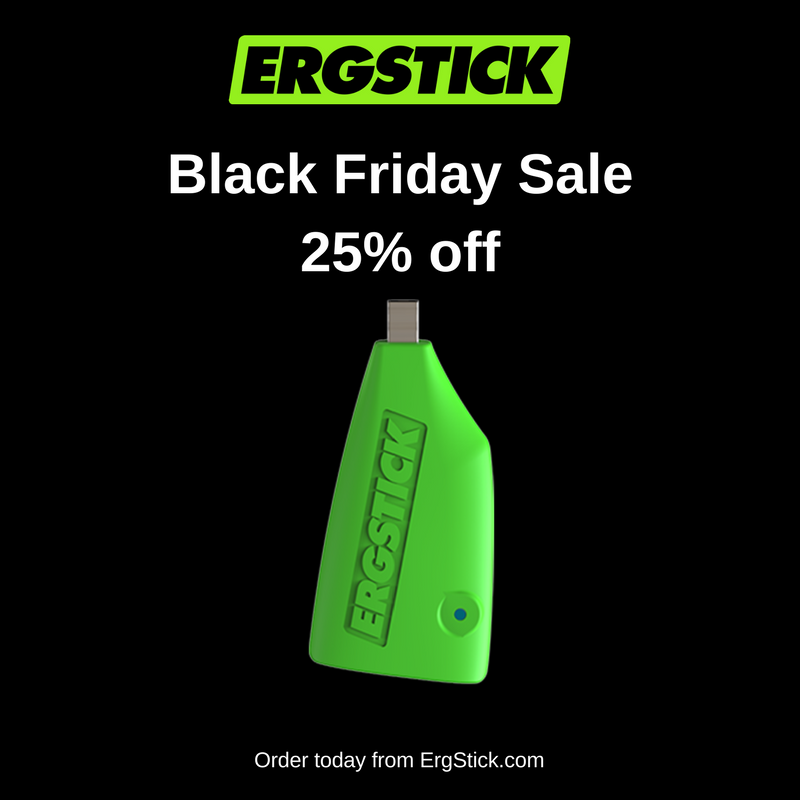 ErgStick's tweet photo. We've got a special Black Friday sale! Save 25% on an ErgStick today and make your Concept2 Monitor smart! https://t.co/E4cd01Pvut https://t.co/yopX3iFfd4
