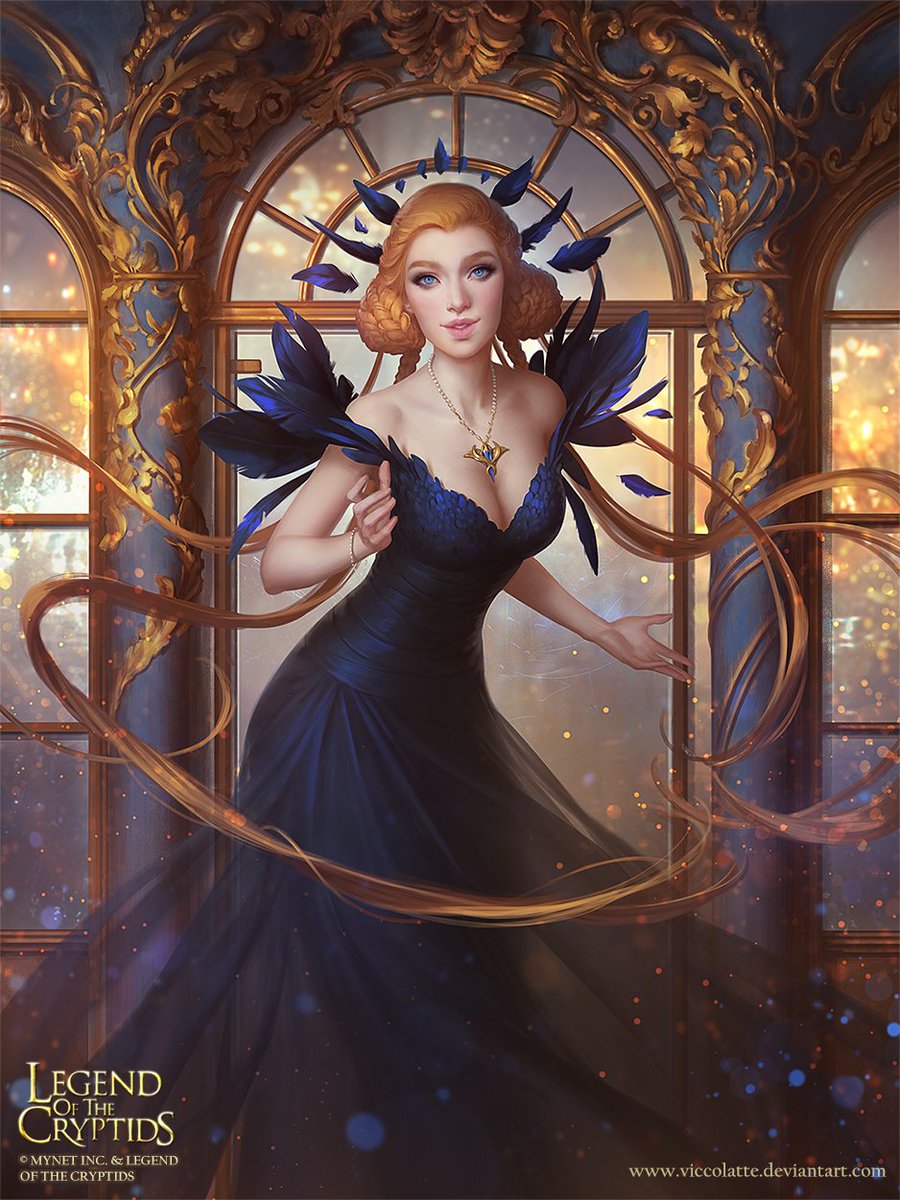 Viccolatte's tweet photo. Long time no art! This is a Black Friday Event card I did for Mynet recently, mucho fun! Advanced card coming soon:) https://t.co/2pxVhbK99L