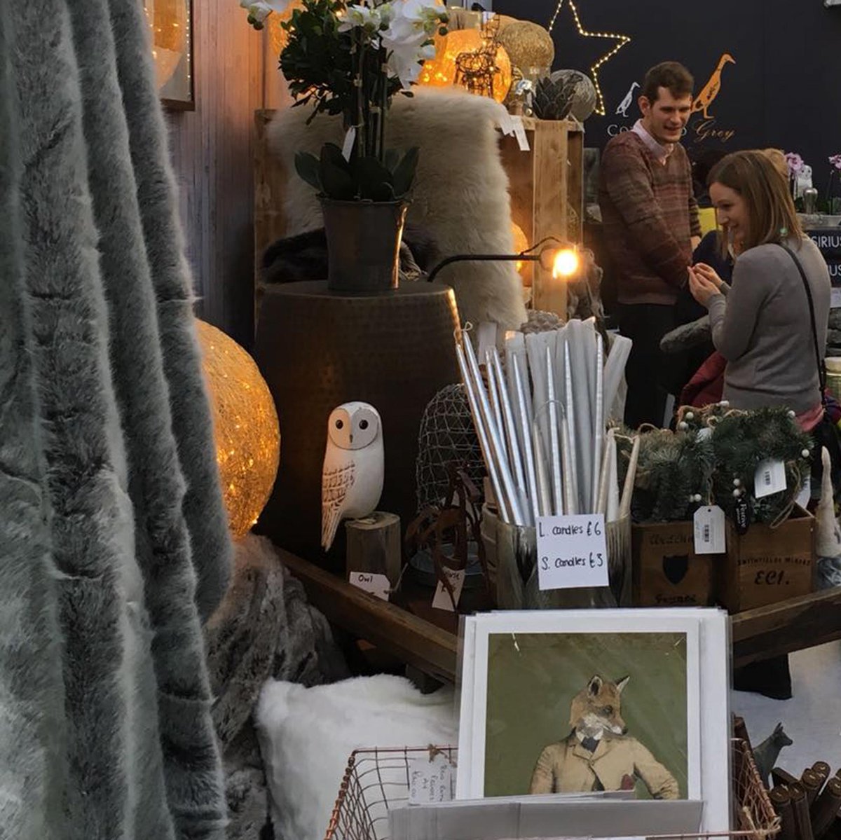 cotswoldgrey's tweet photo. We’re having a lovely time in London’s Olympia, at the fabulous @ideal_home_show’s Christmas Show. We’ll be at Stand L562 all weekend, we hope to see you #IdealXmas https://t.co/NeTza9grDm