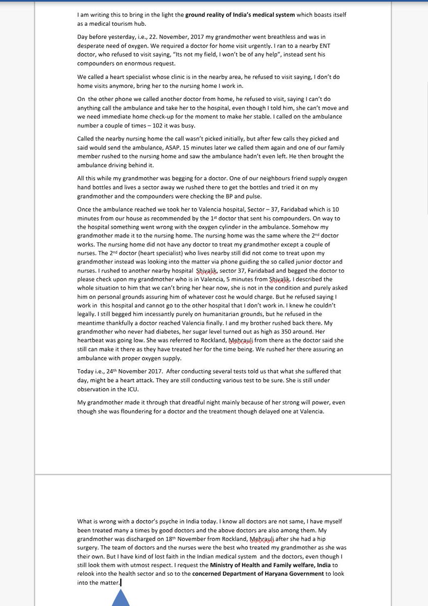 _sunidhi's tweet photo. @JPNadda @MoHFW_INDIA @cmohry @PMOIndia @narendramodi @ZeeNews @sudhirchaudhary @republic @IndiaToday @aajtak @ndtv #Hospital #India #IndianMedicalSystem #Health #DelhiNCR #IndianHealthcare #StateOfIndianHealthCare #Doctors #IndianMedicalAssociation @FrustIndian https://t.co/D4mpo43L0S