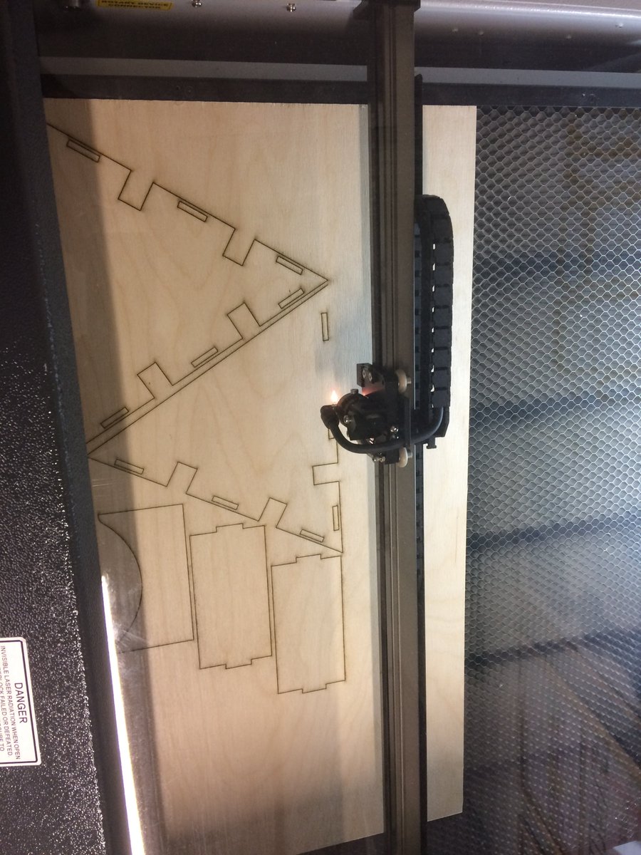 HarrisTechnical's tweet image. Amber has been using our laser cutter this week to model her toast rack for Higher Design and Manufacture.  Assembly next week! @harrisacdundee #LaserCutting #CAD #CAM #Design