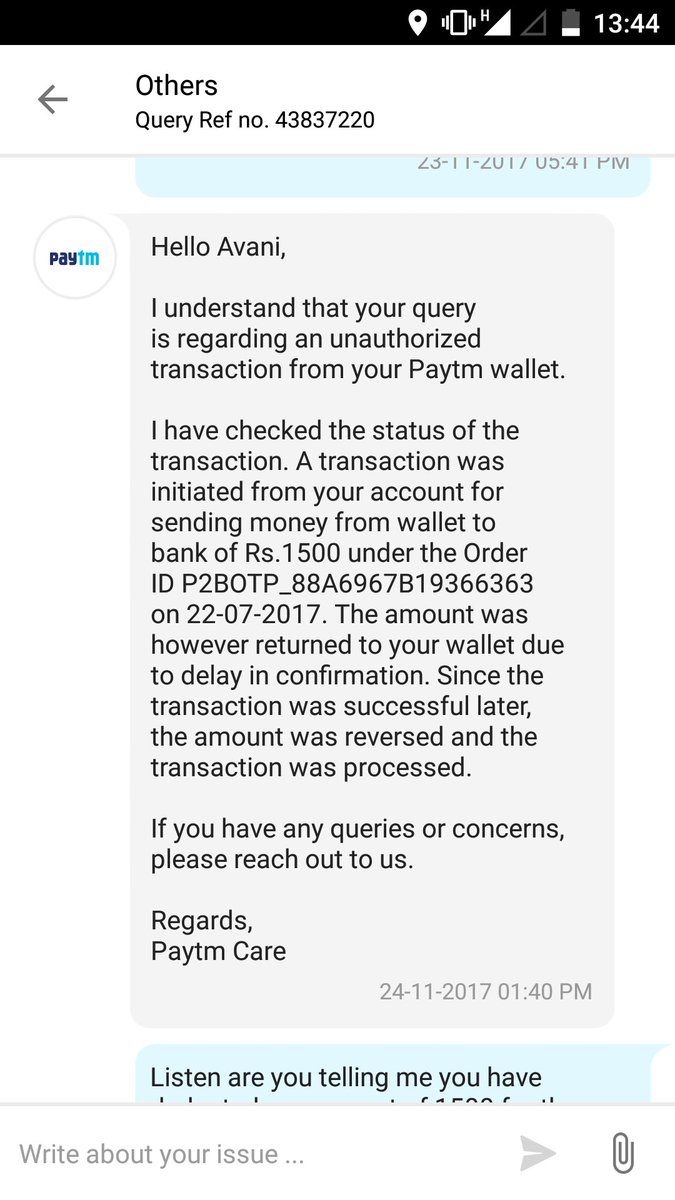 AvaniGumber's tweet photo. @Paytmcare I have been writing to you since a week now! And I just get a bullshit reply for the same. This is getting really on my nerves now. Pathetic customer care services you have!! Just tell me how is your answer related to the transaction I did fir months back! https://t.co/XpfF9if2TL