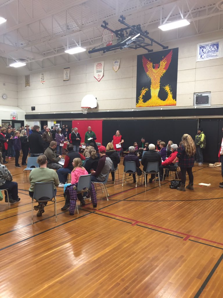 Cryaneddie's tweet photo. @CDHSFlames @North_County @TrentHillsFD @OCEAPSAR1 Briefing under way with @North_County #LoriLatendresse addressing the volunteers. A microburst has taken place in #TrentHills this am. #ExerciseExerciseExercise - This Exercise is about to begin. @PortHopeFire @Cryaneddie @reno_levesque participating. https://t.co/snbry2tiq8