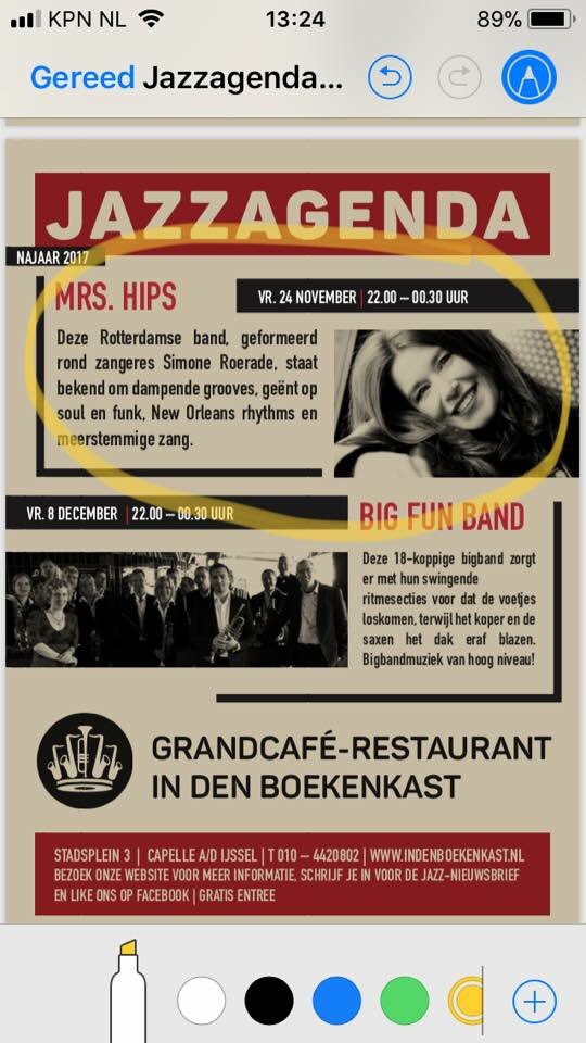 “Wanneer speel je weer eens in de buurt van Rotterdam?”Nou... vanávond spelen we in de Boekenkast in Capelle a/d IJssel! 22.00