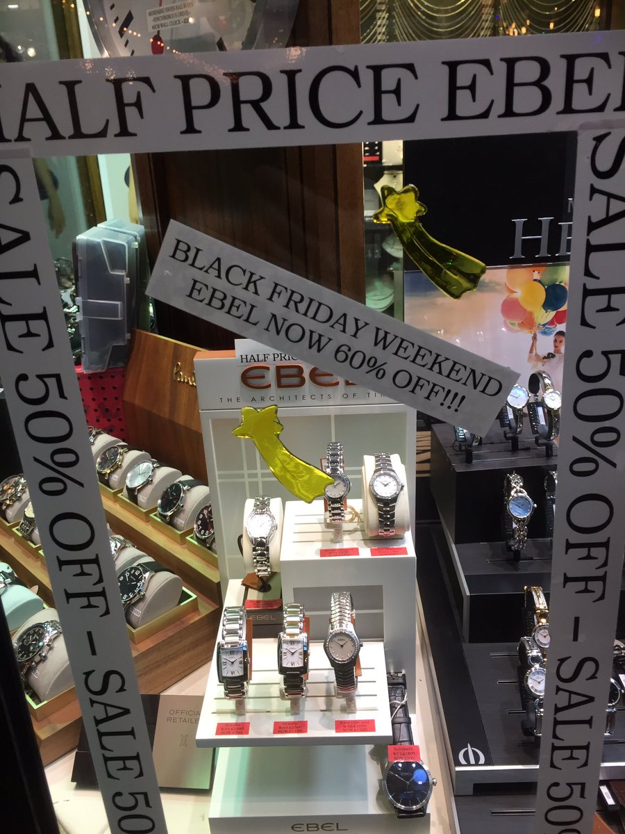 JohnGowing's tweet photo. We're having a 3 day Black Friday event in store with massive savings on a wide range of watches! #Ebel #Luminox #PaulSmith #TWSteel #CoveredMarket https://t.co/TkhXeiUd55