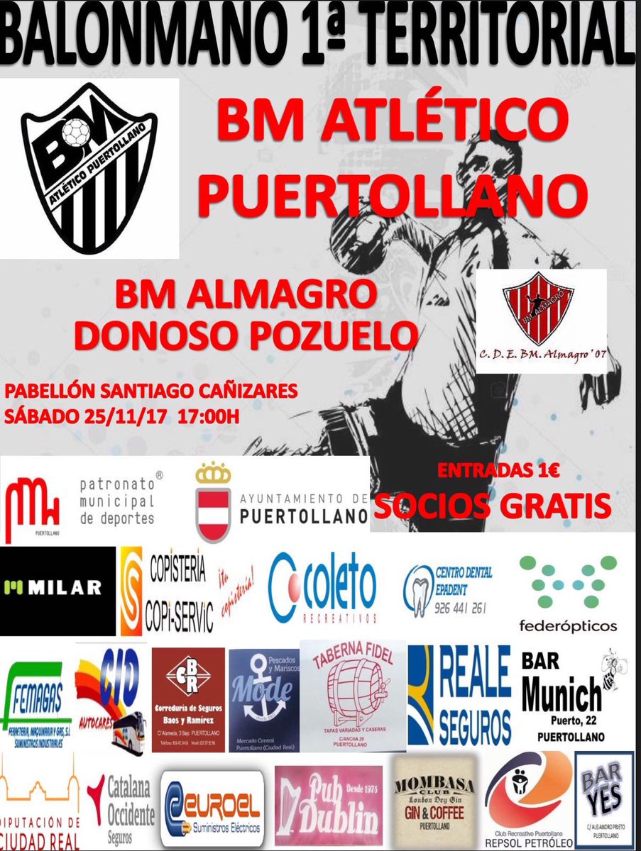 Vuelve el balonmano al Santiago Cañizares! Primero de los tres partidos que tenemos en casa seguidos!