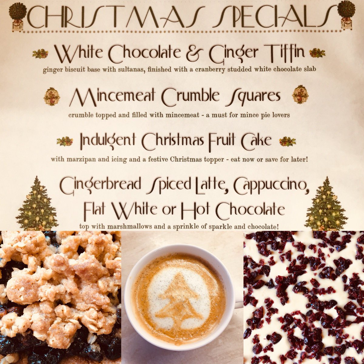splendidcoffee1's tweet photo. Sweet treats and specials ready for @bearstedfmarket Christmas Fair tomorrow! #christmascoffee #gingerbreadlatte 😋 https://t.co/HnslUrc18y