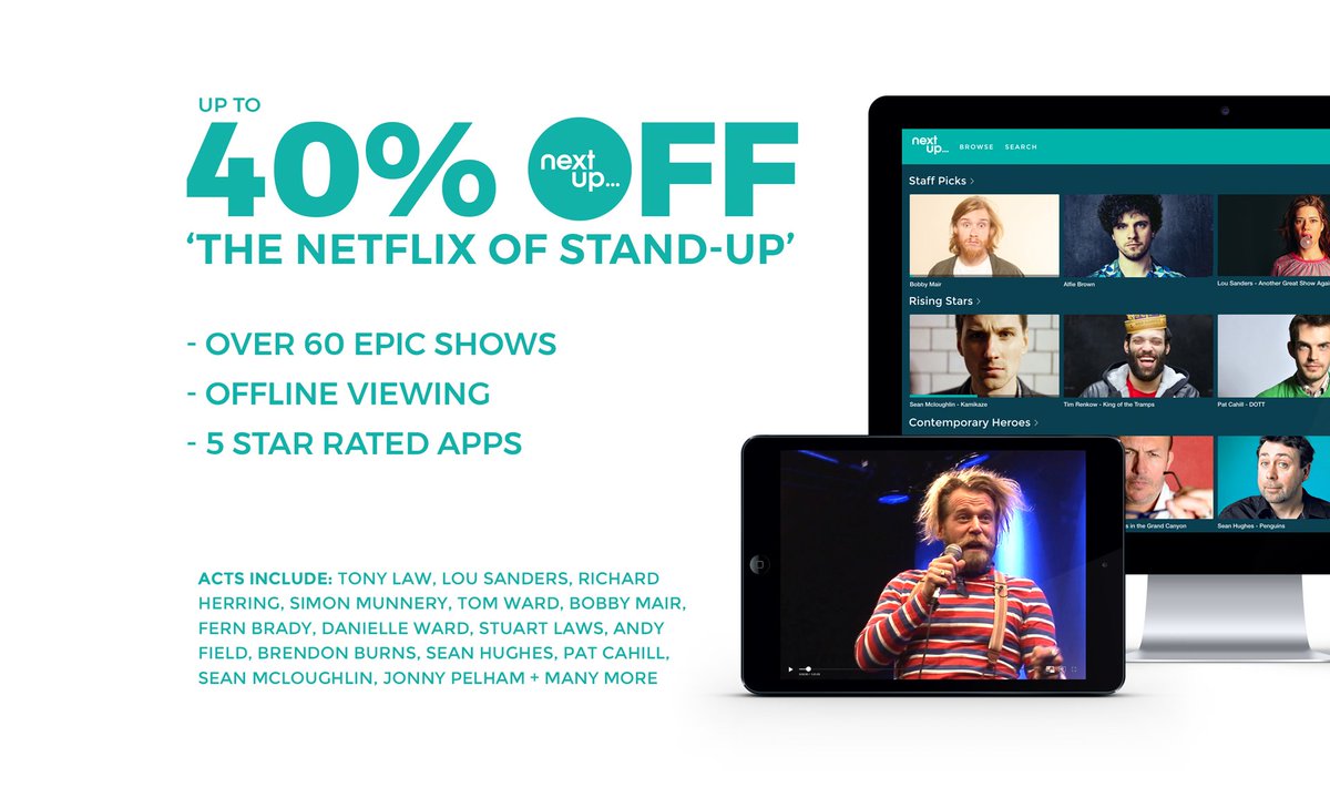 BritishComedy's tweet image. Ad: ooo - a great offer for any comedy fan (and makes a great xmas present)

grab it today at nextupcomedy.com

#BlackFriday