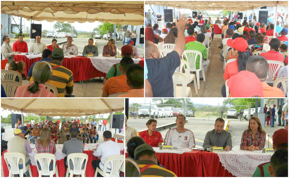 Heres2015's tweet photo. El Gobernador @JustoNogueraP realiza el programa #LaVozDelPuebloDeBolívar desde la Planta Procesadora de Maíz San Francisco, en La Paragua. Seguimos escuhando las necesidades del pueblo y de los productores agropecuarios pertenecientes al Municipio Angostura. https://t.co/TogBDMp9Zc