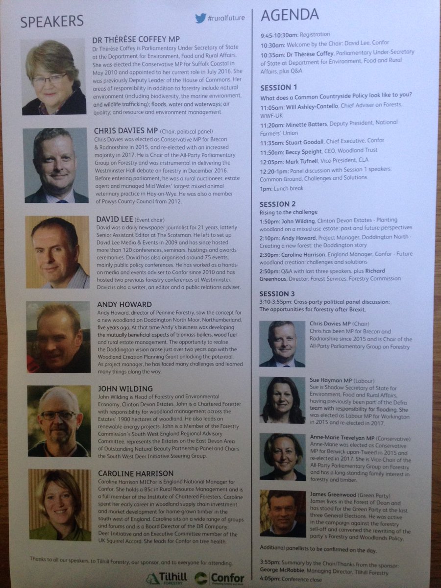 forestsandwood's tweet photo. 5 days until our big event in London, Towards A Common Countryside Policy. We can fit 5 more people in. Sign up here https://t.co/CeqkyOo6kq Hashtag for the day = #ruralfuture Sneak agenda preview https://t.co/k2ezE8D60k