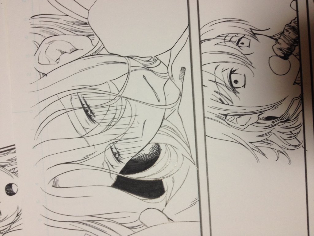 やっとペン入れだー🖋 