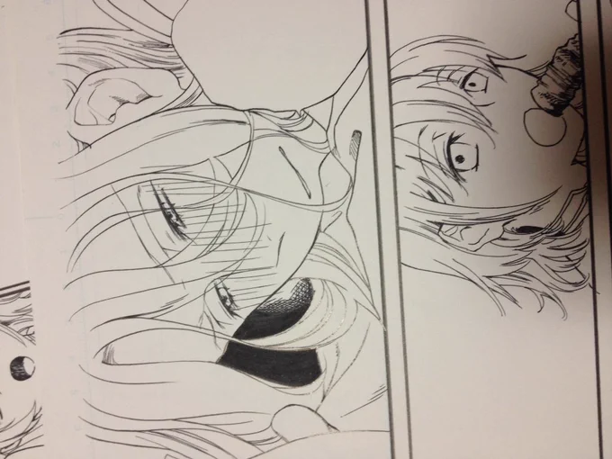 やっとペン入れだー🖋 