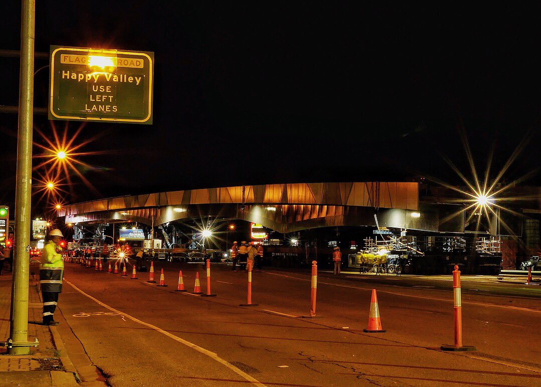dt_downunder's tweet image. A few photos from earlier this evening... #SouthRoad #DarlingtonUpgrade #roadworks #bridgemove #adelaide #SouthAustralia #NightPhotography #longexposure