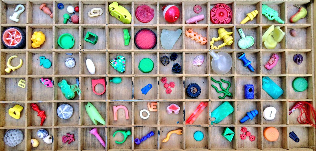 FlotsamWeaving's tweet photo. Trays of #flotsam #foundobjects ready for @beinghumanfest tomorrow. I'll be talking about how the human desire to collect enables us to make sense of the world, and ourselves. There are still a few remaining tickets https://t.co/X1bah1ETDY @JillWhitelock https://t.co/JaWpk09SIl