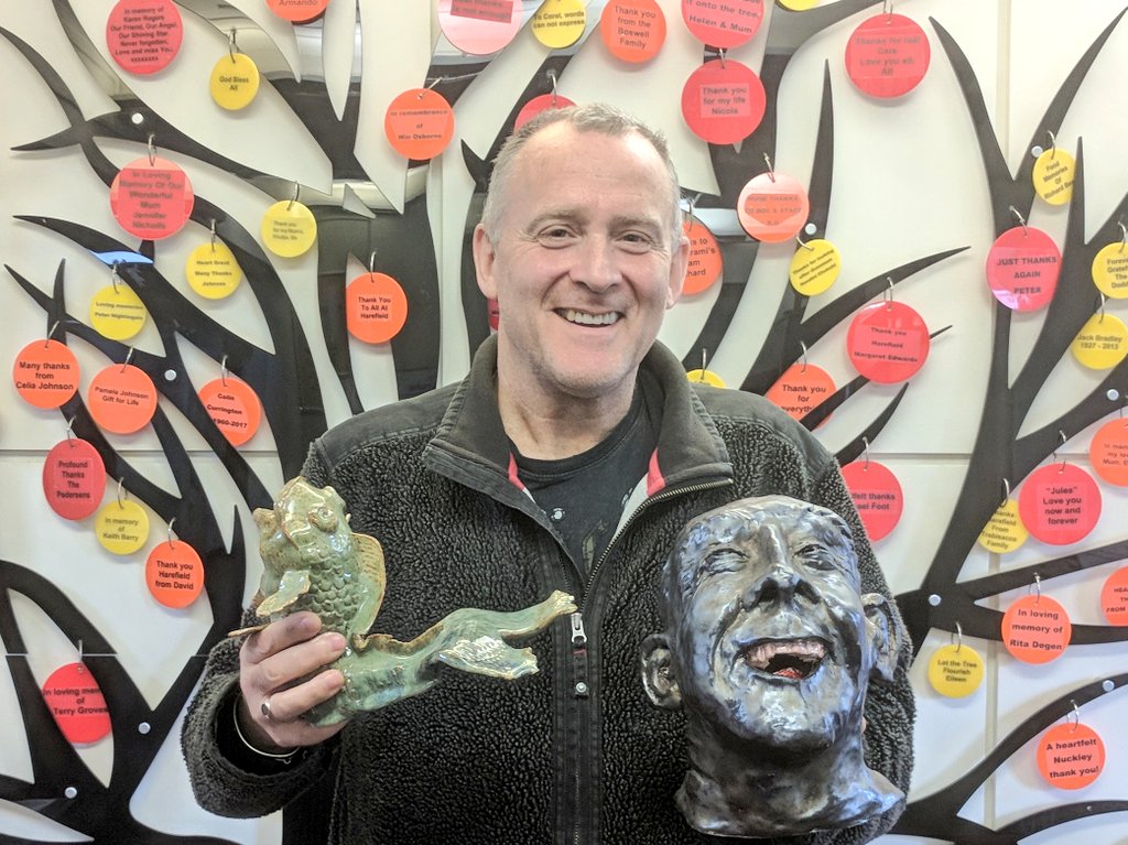 rbharts's tweet photo. Great to meet #NickBennett with his wonderful ceramic sculptures for annual @RBandH #StaffandPatient #Exhibition #2017 Not too late to get involved #artsandhealth https://t.co/fgc7JDIFpb