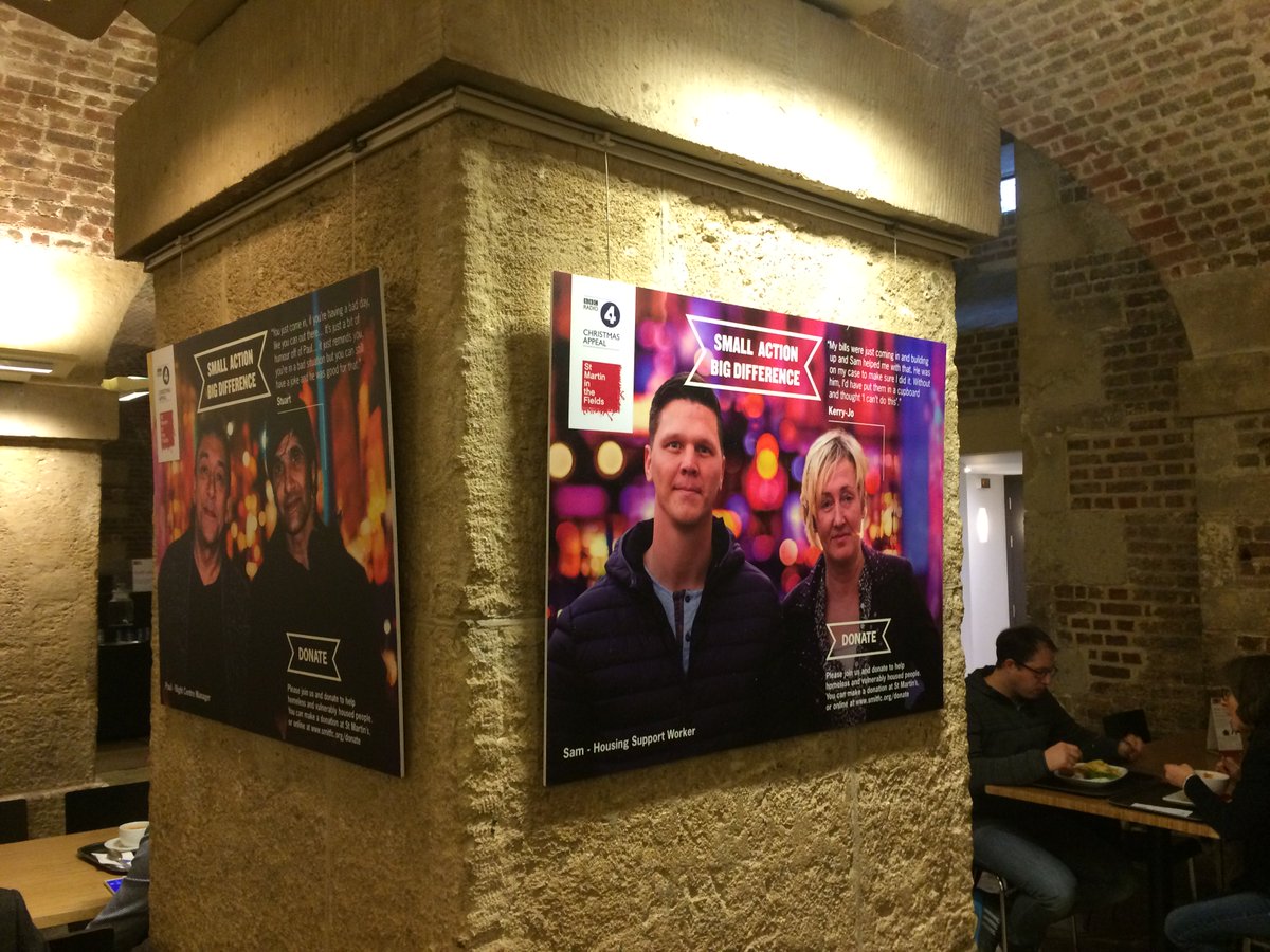 smitf_london's tweet photo. Have you spotted the new hoardings for this year's @SMITF_Christmas Appeal on the Church Path and in the CafΓ©? Visit the charity team's website for more info and to donate: https://t.co/Jzk4gVHiUA
#SmallActionBigDifference https://t.co/tqbUn8KPjn