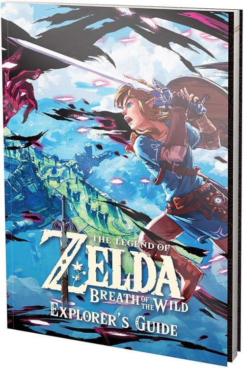 SupercancelHGJ's tweet photo. Nintendo have just announced a new Zelda: Breath of the Wild Explorer Edition Pack today which comes with a really nice Explorer's Guidebook and a map of Hyrule. Dat cover art! #ZeldaBreathOfTheWild #ExplorerPack https://t.co/J8ykXp0D1a