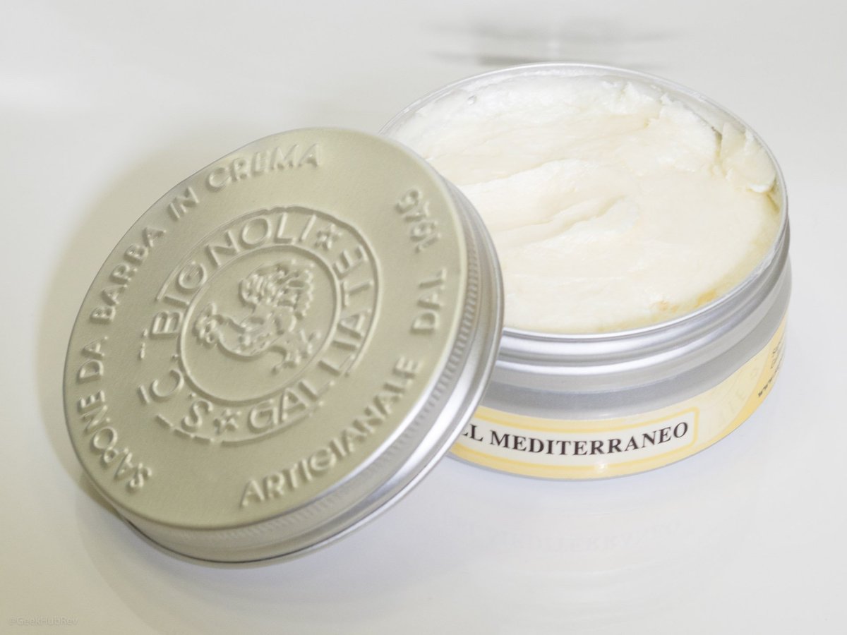 GeekHubRev's tweet photo. Saponificio Bignoli Agrumi del Mediterraneo Crema di Barba review  (7/10) – nicy fruity scent, very good performance #shavingcream  https://t.co/XPRhLAiUD1 @Facetaria_sklep @razorockJoe @shavetheman @BrushnBlade #wetshaving https://t.co/5rhrglIR4q