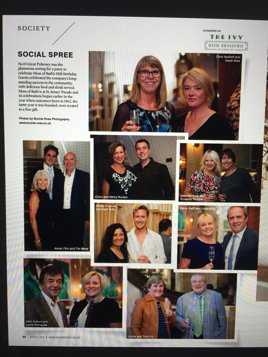 Our glamorous party @no15gp and some of our equally glamorous guests feature in <a href="/BathLifeMag/">Bath Life</a> Society this week. #partypeople #celebrating55years #independentbath #MO55