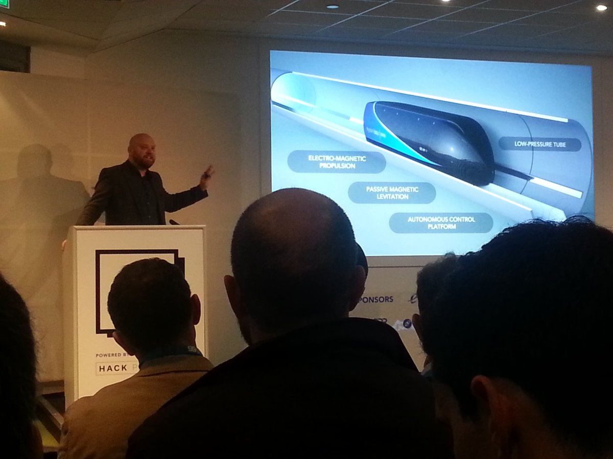 lhtrevail's tweet image. Paul Smith introducing @HyperloopOne at #HackTrain4 | Hopeful, ambitious, big and currently in the desert. "What happens if we try..?" I like.