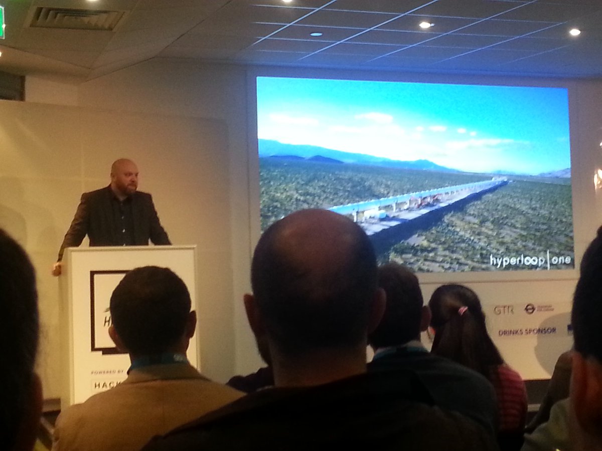 lhtrevail's tweet image. Paul Smith introducing @HyperloopOne at #HackTrain4 | Hopeful, ambitious, big and currently in the desert. "What happens if we try..?" I like.