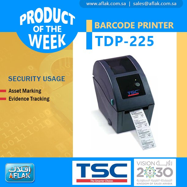 AflakElectronic's tweet photo. Ideal for #retail, #medical and #officeapplications at an #affordableprice #TDP225 marketed by #Aflak in the region of #KSA - Visit: https://t.co/xuZwuiuCJI https://t.co/WPA0vUvO1R