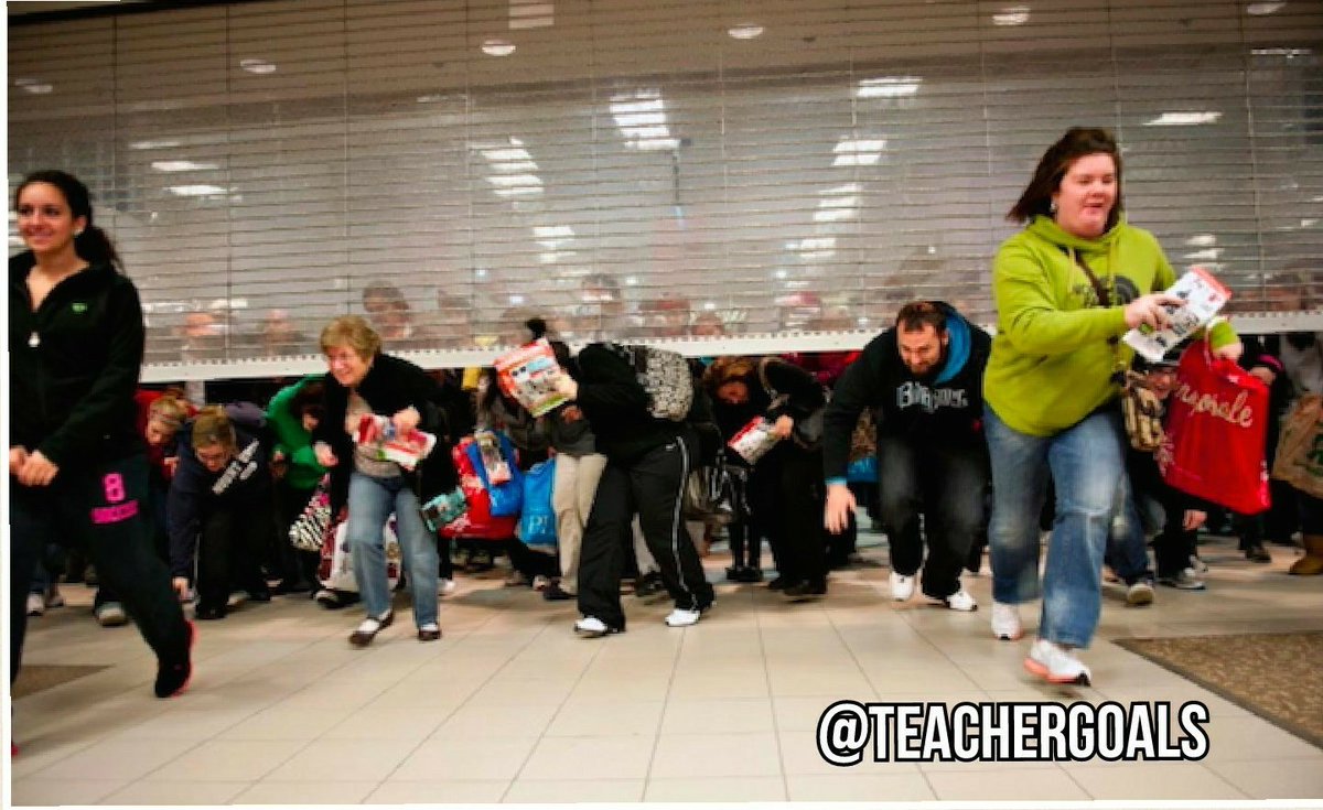 teachergoals's tweet photo. Black Friday: When the rest of the world gets to experience what it's like to be on recess or hallway duty. #BlackFriday #teachergoals https://t.co/oqblwKzqqV