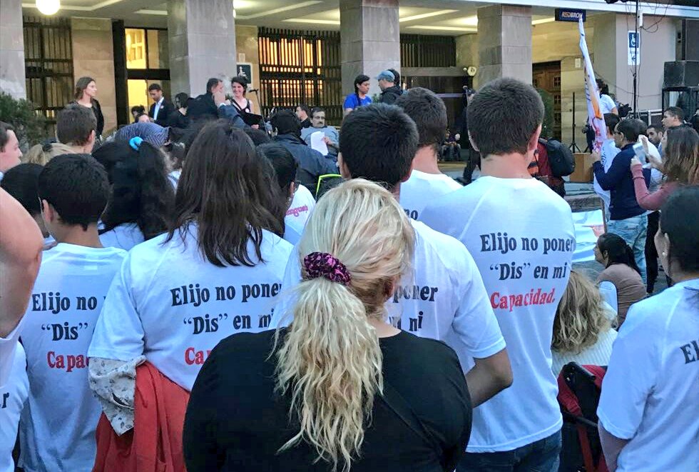 De eso se trata, de profundizar políticas de inclusión, de integrar, de que la sociedad sea una y para todos, de avanzar en derechos, de desarrollar capacidades #MarchaPorLaAccesibilidad