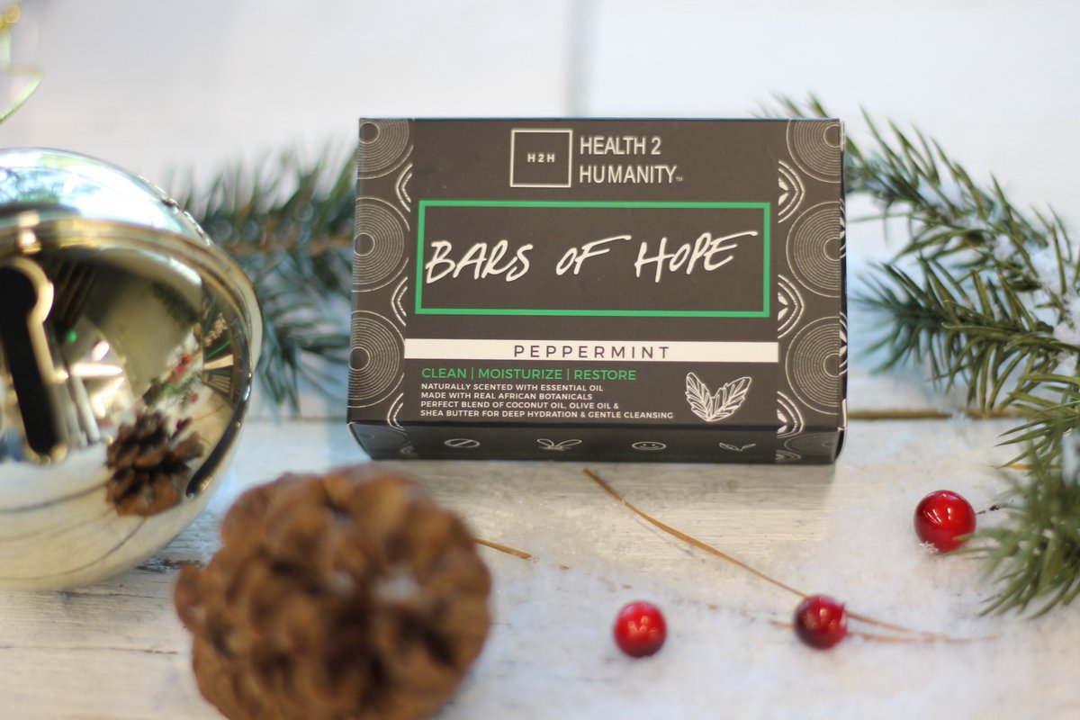 Health2Humanity's tweet photo. Put a little PEP in your step this season with our peppermint #BarsofHope
.  .
.  .
.  .
#Holidays #Gifts #Christmas #Shopping #Giftsforher https://t.co/VJ1IrRs8HI