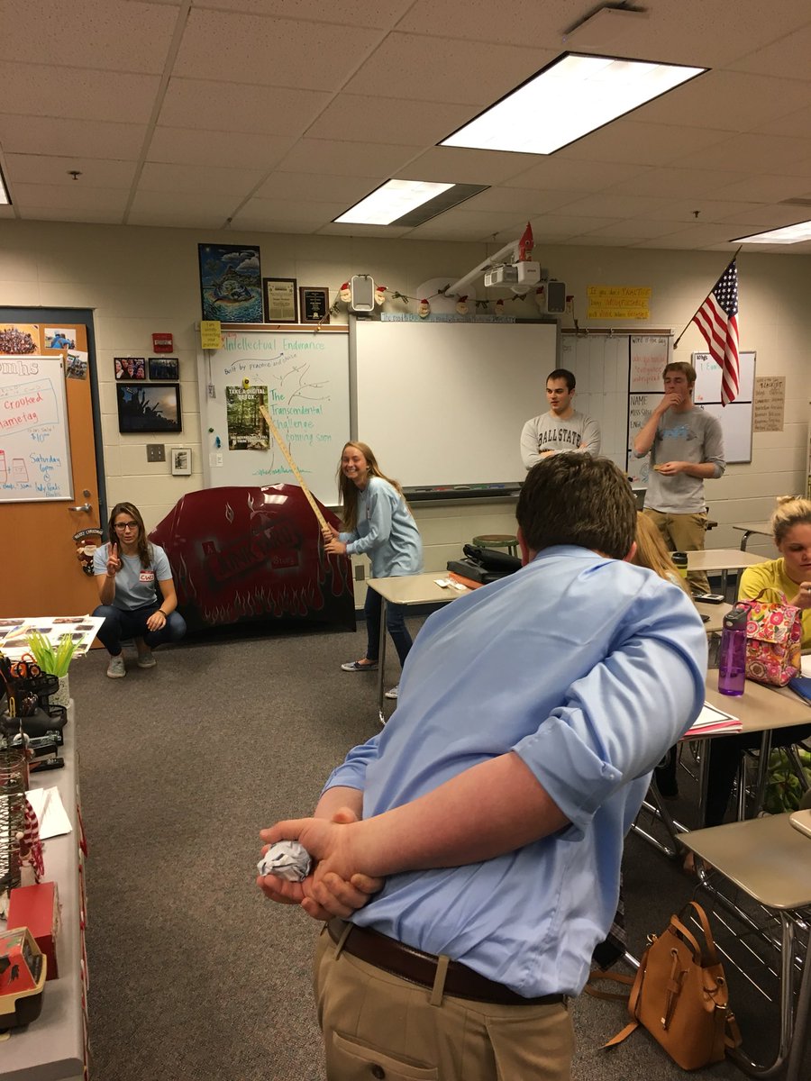 PMHSLitandLearn's tweet photo. One year ago today was the day we played baseball in lunch for the first time and did funny high-five pictures. #pmhsffc https://t.co/X6ftjk9YTL