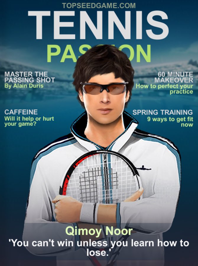 Download TOP SEED - Tennis Manager, the #1 tennis game in the world!
It's FREE!
goo.gl/t3EhRm goo.gl/hkyCk7