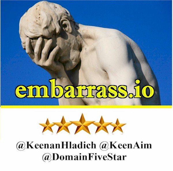 filthymillions's tweet photo. embarrass.io is for sale on @flippa! https://t.co/0bheo747Ve https://t.co/kvDQPsCl6h
