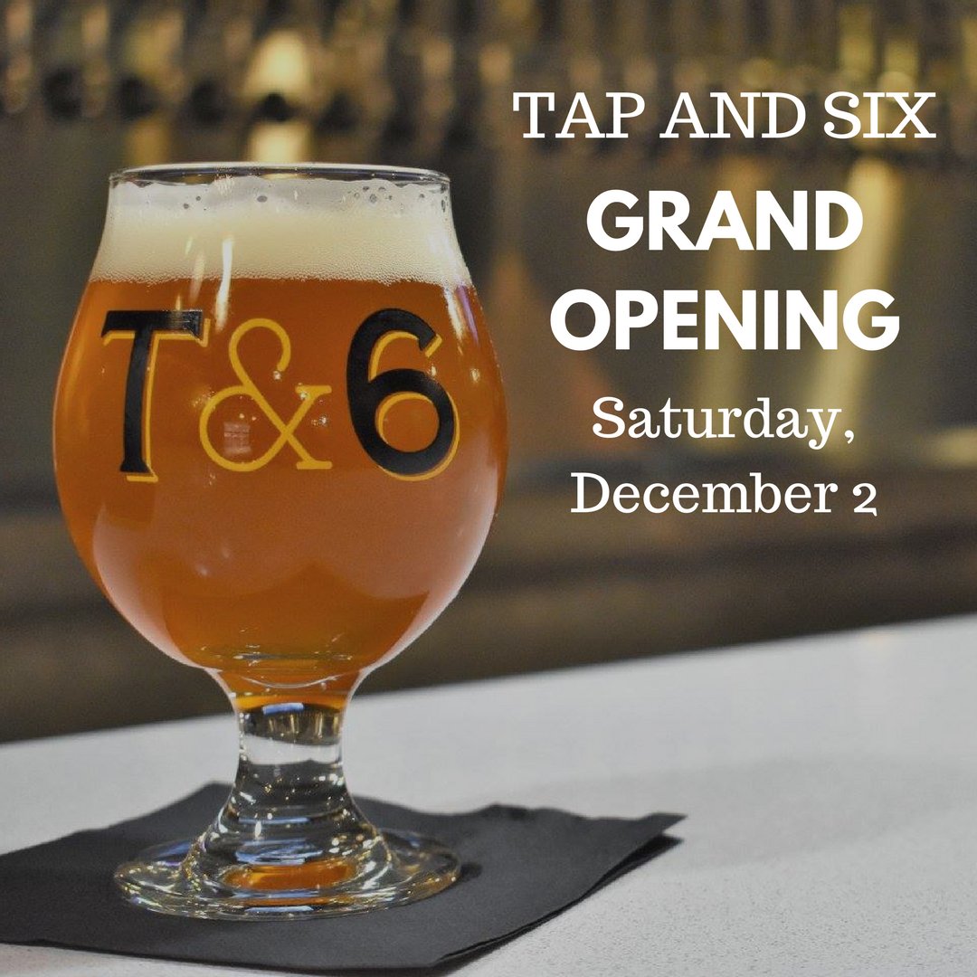 FullTiltATL's tweet photo. Our love of all things #roswell continues to grow with the #grandopening of @tapandsix set for tomorrow at 11 am. After weeks of preparation & a successful soft launch, we're excited to see this client partner become the hot spot for #craftbeer & socializing. #letthegoodtimesflow https://t.co/Tg1JyxkIdQ