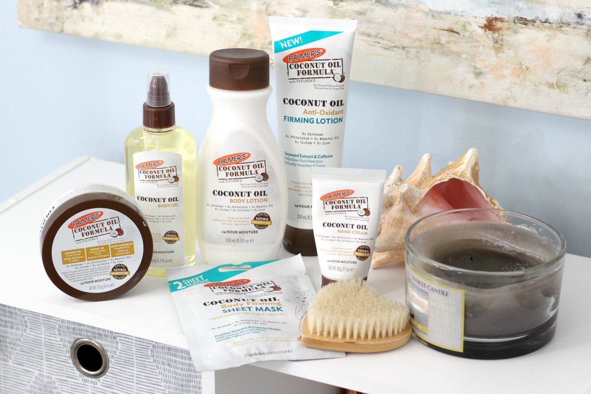 Who has tried BODY SHEET MASKING? Testing and reviewing the new <a href="/palmersworks/">Palmer's</a> Coconut Oil Firming Sheet Mask + Firming Lotion: ow.ly/ElbD30gXEhK #ad #coconutradiance #CoconutFirm #BodyMasking #CoconutOilFormula