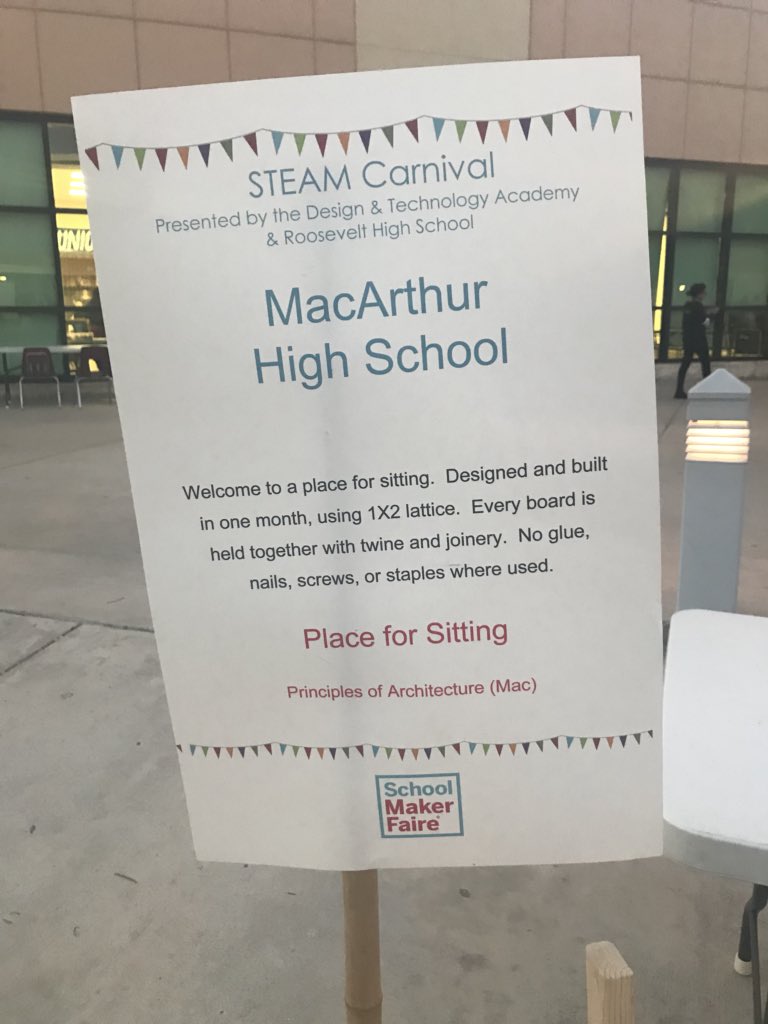 sandovalzfour's tweet photo. My Principles of Architecture class has worked super hard For the STEAM Carnival  to show off their work.  @RealBrahmaPride https://t.co/MMl52RQy5y