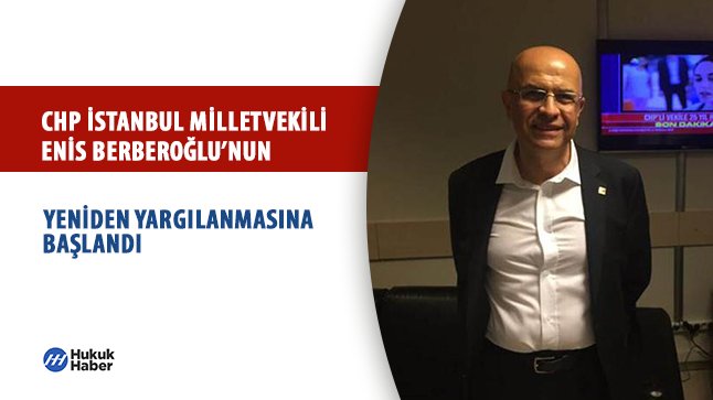 CHP İstanbul Milletvekili Enis Berberoğlu’nun Yeniden Yargılandığı Davanın Görülmesine Başlandı

hukukhaber.com.tr/chp-istanbul-m… 

#hukuk #haber #CHP #EnisBerberoğlu