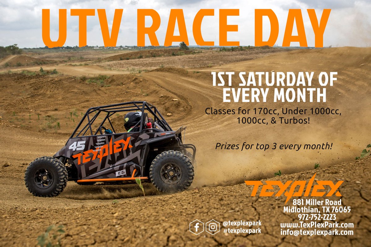 texplexpark's tweet photo. Tomorrow will be our first UTV Race Day! #texplexpark #texplexraceday https://t.co/qPxDbzO1o2