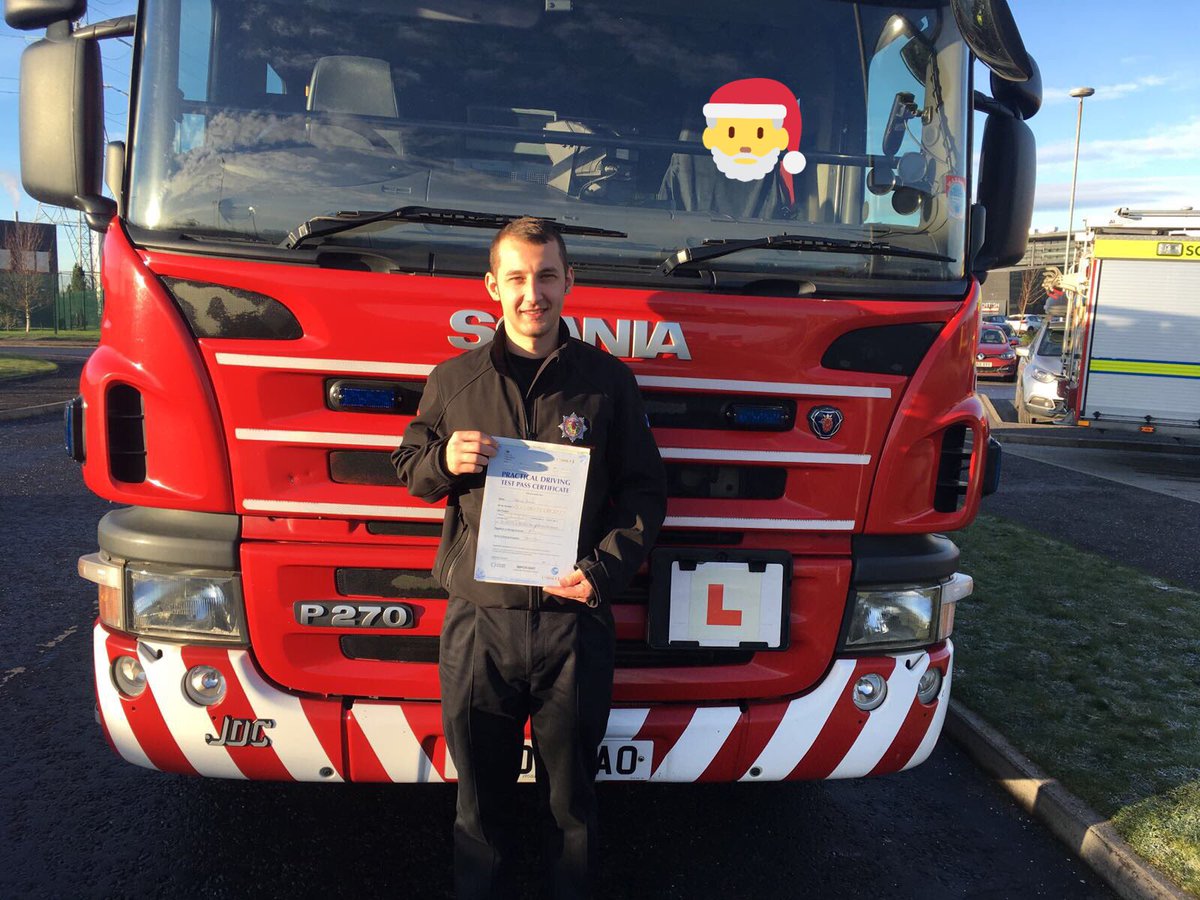 scotfire_DG's tweet photo. A happy Graeme Hunter from Gretna after passing his LGV test today ๐๐ป๐๐ป. More resilience for our RDS stations. ๐จ๐จ#topinstructor #100% https://t.co/HljbIKZSyz