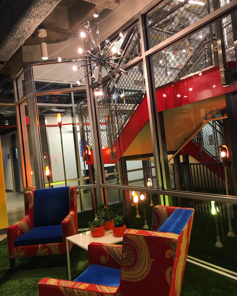STEAMWorksNJ's tweet photo. We are having a blast at @Google! Learning about culture, collaboration, and leadership. #CumberlandRoadTrip https://t.co/3qTnBleocV