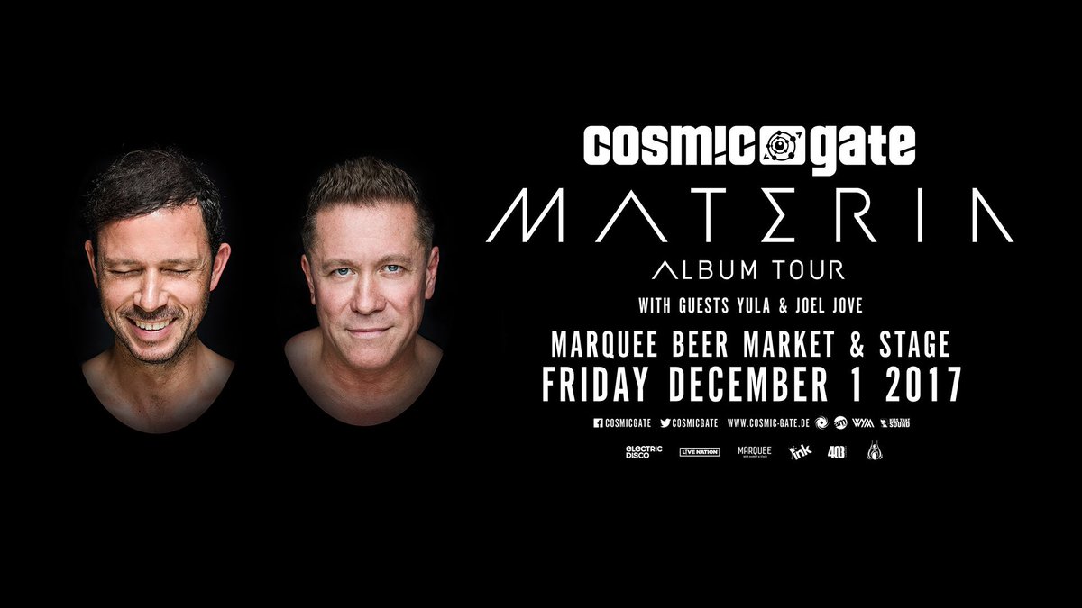 inkpromotions's tweet photo. TONIGHT! @cosmicgate // @ElectricDisco_ at @MarqueeYYC | Get your last minute tickets here: https://t.co/djXXZlMYOO https://t.co/quar7AqRSo