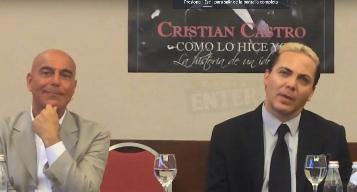 ORLANDONETTI's tweet photo. Conferencia de Prensa - Cristian Castro - "Como lo hice yo" - Hilton Hotel - Buenos Aires - Argentina https://t.co/fCsU25k60b
