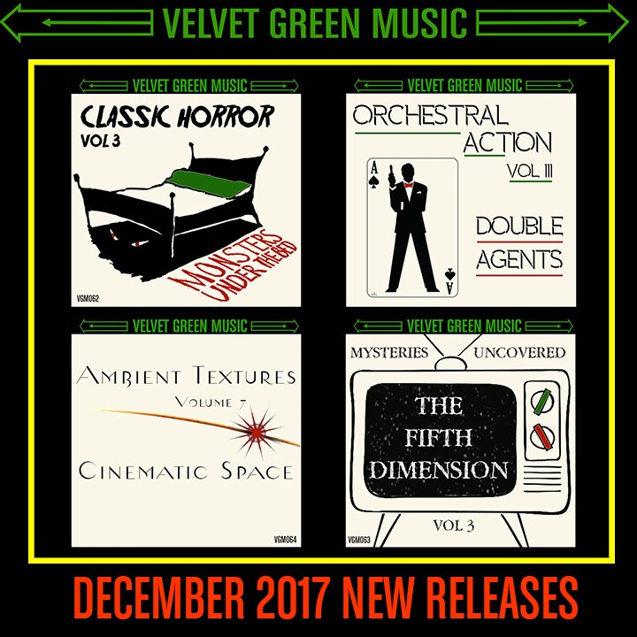 velvetgreenmx's tweet photo. #NewRelease #VGM #ProductionMusic #Horror #Mystery #Ambient #OrchestralAction https://t.co/BtGpC1rlZ0 https://t.co/iKFgSTh9Nk