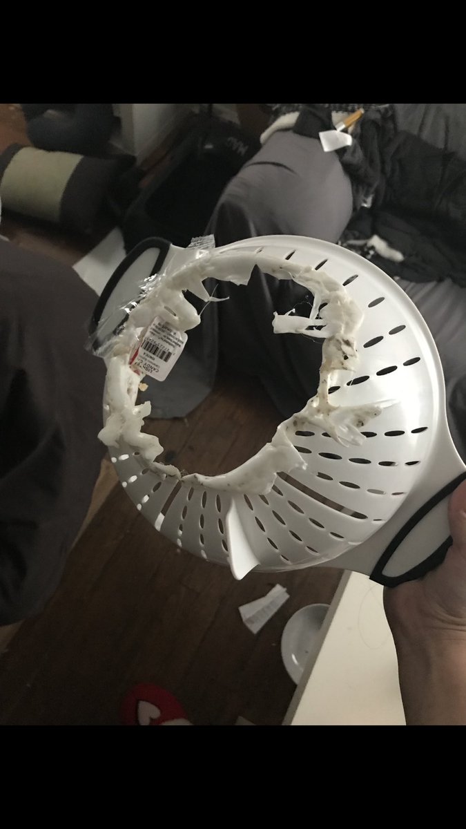 alexxgood's tweet photo. Bond tried to cook a hot pocket on the stove in a strainer last night and the fire department had to come https://t.co/G3uPxvs3xO