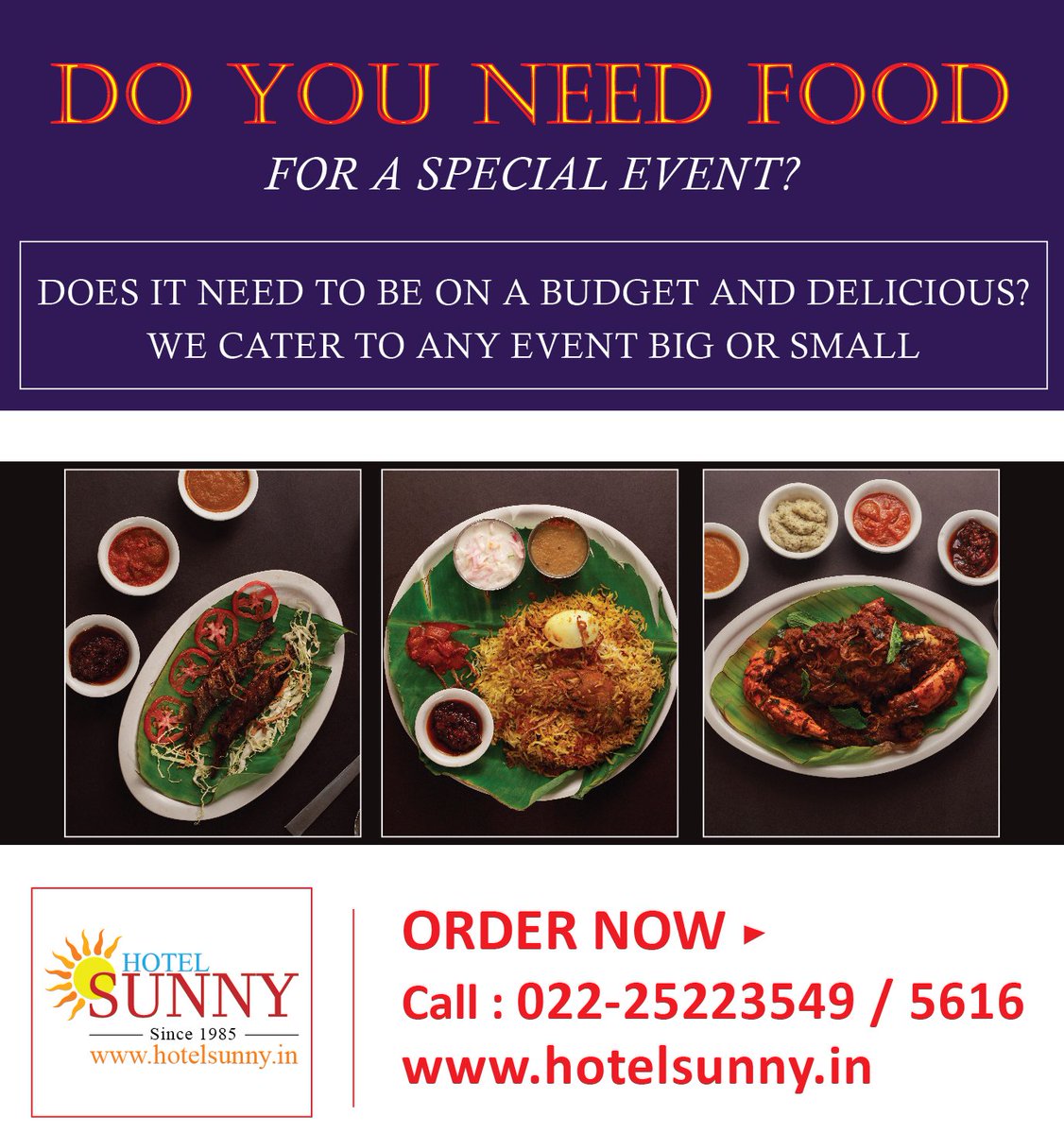 hotelsunny1's tweet photo. Satisfy your taste buds with delicious dishes.
Visit #HotelSunny to enjoy, #delightful #Keralafood.

#mymumbai #food #foodie #instatag #orderonline #homedelivery #delivery #fooddelivery #igers #mouthwatering #relish #bandra #dadar #kurla #bkc #lunch #foodporn #prawnsbiryani https://t.co/uuoQa7sS0A