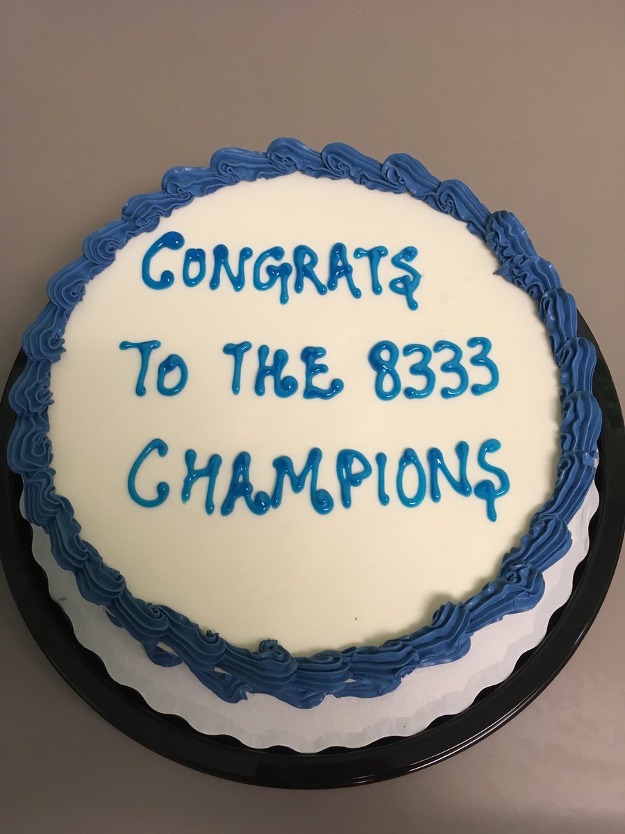CONGRATS #8333 #champions !!!! Couldn’t be more proud.