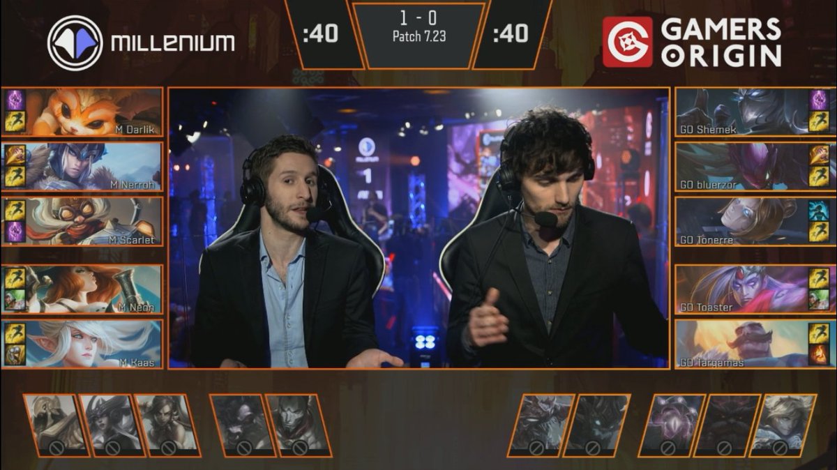 lolesports_fr's tweet photo. C'est parti pour la deuxième partie de cette finale du #CFLOL17. Donnez-nous votre avis : #MILWIN ou #GOWIN ? https://t.co/kHdZZIq1tn https://t.co/3CfADkZPv7