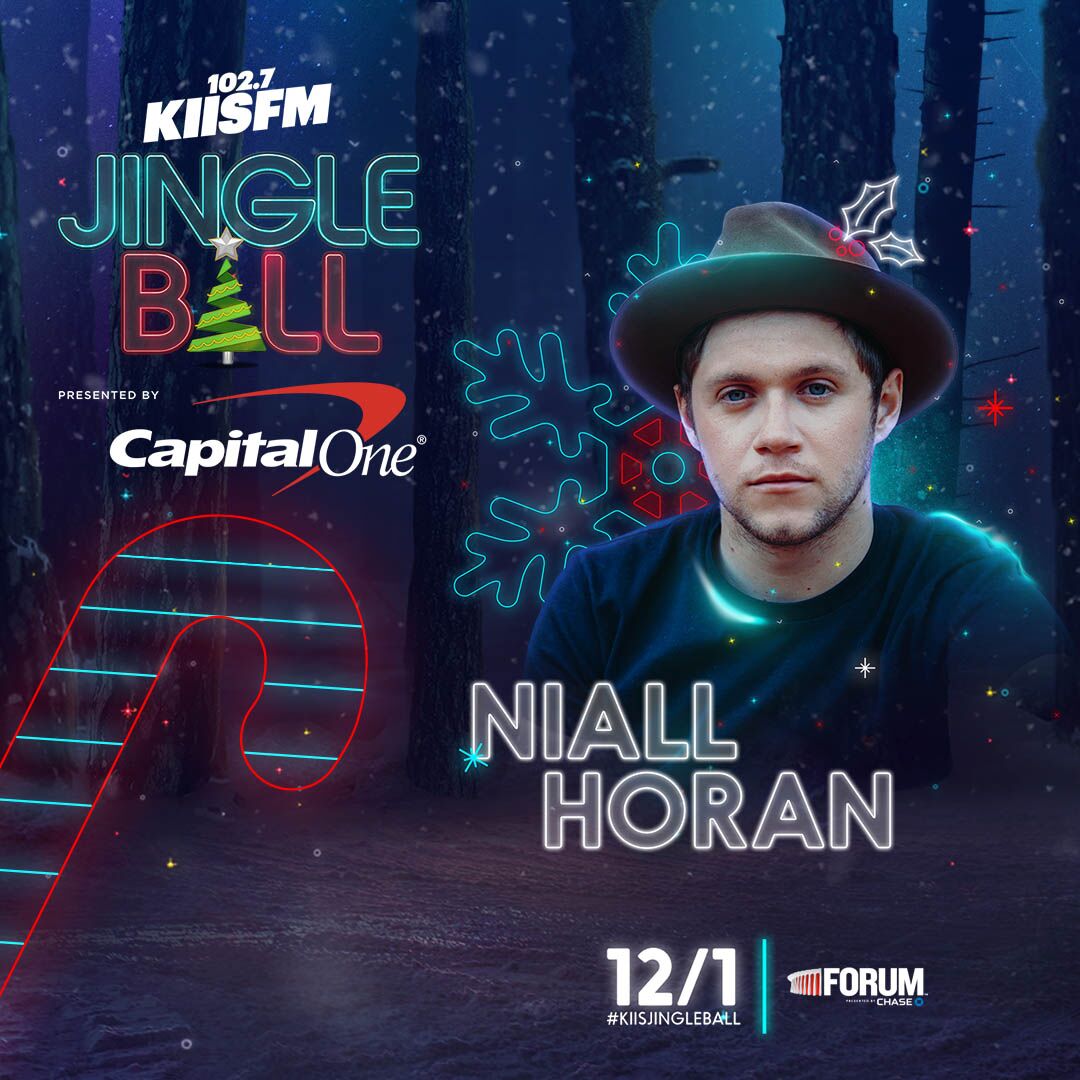 NiallOfficial's tweet photo. Looking forward to performing at @1027KIISFM's Jingle Ball in LA today at @TheForum ! You can listen at https://t.co/8cFhzSK3fT from 7PM . https://t.co/5ArE3YmoG4
